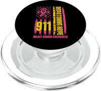 911 Dispacciare la speranza - Dispatcher per la consapevolezza del cancro al seno PopSockets PopGrip per MagSafe