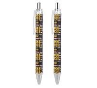 911 Dispatcher - Penna a sfera con stampa a forma di bandiera degli Stati Uniti, retrattile, colore nero, punta fine, 0,5 mm, 1/2/4 pezzi
