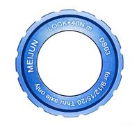 9121520 mm Center Lock Disc Lockring Cover Compatibile con Mozzi Asse Passante Bicicletta 9/12/15/20mm, Adatto per sistemi di freni a disco a 6 bulloni, lega di alluminio (blu)