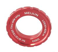 9121520 mm Center Lock Disc Lockring Cover Compatibile con mozzi dell'asse passante per bicicletta 9/12/15/20 mm, adatto per sistemi di freni a disco a 6 bulloni, lega di alluminio (rosso)