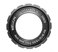 9121520 mm Center Lock Disc Lockring Cover Compatibile con mozzi dell'asse passante per bicicletta 9/12/15/20 mm, adatto per sistemi di freni a disco a 6 bulloni, lega di alluminio (nero)
