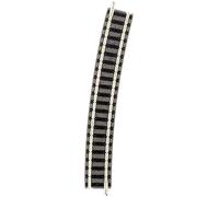 9136 N Fleischmann piccolo (con massicciata) Binario curvo 15 ° 430 mm 1 pz.