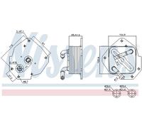91456 NISSENS Radiatore olio, Olio motore per ALFA ROMEO,FIAT,MAZDA