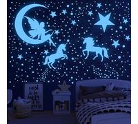 915 Pezzi Stelle Fluorescenti Adesive Soffitto Unicorno Adesivi Murali Bambini Cameretta Bimba Luminoso Stickers Murali Bambini Bambine Stelline Luminose per Bambine Decorazioni Cameretta Soggiorno