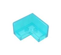 91501 Pannello della Porta 2x2x1 d’Angolo, 50 Pezzi GDS-1042-compatibile con Lego Mattoncini da Costruzione, Colore Bleu clair transparent | Compatibile con mattoncini LEGO. Componenti MOC per i principali marchi edili, corrispondenza coerente dei colori.