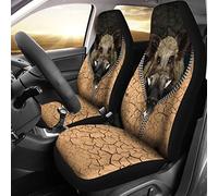 917 Coprisedili Auto Caccia al Cinghiale in Zipper Dry Ground Background, Regalo per Gli Amanti del Cinghiale, Cinghiale, Stampe di Cinghiale Coprisedile Auto Antiscivolo per Auto 52x138 cm