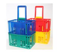 91885 Q.TA' 5 CESTELLO PORTABOTTIGLIE 6 POSTI COLORI ASSORTITI