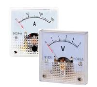 91C4 Amperometro analogico da pannello, puntatore meccanico, 1 pezzo(0 20V)