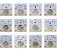 91C4 Amperometro analogico DC 1 mA 5 10 30 A 2 A 3 A A A 20 A A 50 A Pannello indicatore meccanico tipo amperometro misuratore di corrente(0-2A)