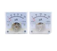 91C4 DC Amperometro 100uA200uA500uA Misuratore di corrente analogico Amperometro for test di circuito Carica batteria Ampere Tester Calibro 1 pz(0-200uA)
