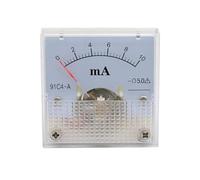 91C4- mA DC Tipo puntatore milliamperometro 1mA 5mA 10mA 50mA 100mA 200mA 300mA 500mA Analogico Meccanica Piastra Amperometro da tavolo (200mA)