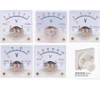 91C4 Voltmetro CC analogico Misuratore di tensione da pannello Puntatore meccanico Tipo Volt Tester 5 V/10 V/15 V/20 V/30 V/50 V/100 V/150 V/250 V/300 V/500 V(DC10V)