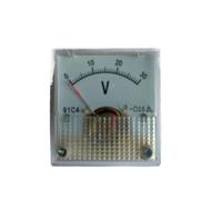 91C4 Voltmetro CC analogico Misuratore di tensione da pannello Puntatore meccanico Tipo Volt Tester 5 V/10 V/15 V/20 V/30 V/50 V/100 V/150 V/250 V/300 V/500 V(DC5V)