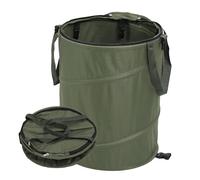 91L Sacchi per Rifiuti da Giardino, Sacchi Giardinaggio Resistenti agli Strappi e Impermeabili,Sacco Raccogli Foglie Pieghevole Autoportante-Tessuto Oxford 600D (Verde, Piccolo)