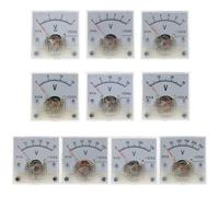 91L4 Misuratore di tensione DC 0-250V Puntatore portatile Tipo Voltmetro DC Puntatore volt analogico quadrato Indicatore di tensione da pannello analogico(0-5V)