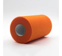 91m x 15 cm! Tessuto in rotolo di tulle per decorazioni artigianali Tutu Matrimoni Costumi Gonne Feste Regalo Fiocco baby shower, Molti colori disponibili. (Arancione)