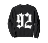 #92 Bianco Numero 92 Latino Sport Fan Team Cholo Easy Felpa