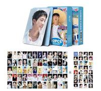 92 biglietti di auguri con foto di Jimin Jin, Suga, J-Hope, RM, 60 pezzi, mini cartoline e 32 adesivi (JIN)