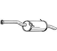 92 CV SILENZIATORE POSTERIORE PER PEUGEOT Partner CAS/Lim. Sp. 1.6 HDi 16V KW