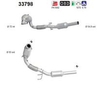 66 KW 90 CV CATALIZZATORE PER Seat Ibiza IV SportCoup 6J1, 6P5 1.2 TSI
