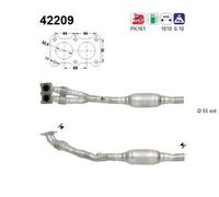 92 KW 125 CV CATALIZZATORE PER Seat Toledo II 1M2 1.8 20V