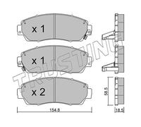 920.0 TRUSTING Kit pastiglie freno, Freno a disco per GREAT WALL,HONDA,HONDA (DO