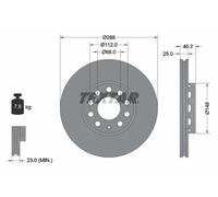 92057605 Disco freno Textar