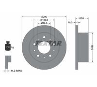 92116203 Disco freno Textar