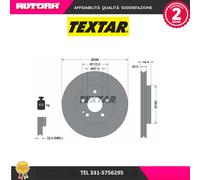 92132005 Coppia disco freno anteriore (MARCA TEXTAR)..