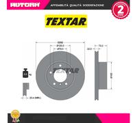 92132805 Coppia disco freno anteriore (MARCA TEXTAR)..