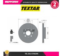 92133403 Coppia disco freno anteriore (MARCA TEXTAR)..