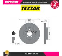 92141505 Coppia disco freno anteriore (MARCA TEXTAR)..