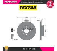 92147103 Coppia disco freno anteriore (MARCA TEXTAR)..