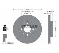 92148903 Disco freno Textar