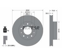 92157303 Disco freno Textar