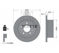 92157403 Disco freno Textar