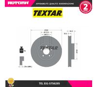 92163505 Coppia disco freno anteriore (MARCA TEXTAR)..