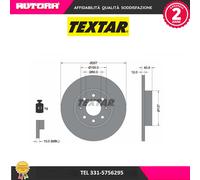 TEXTAR 92164603 Disco freno