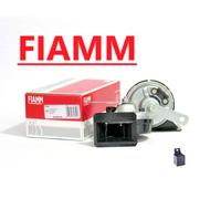 922010 COPPIA TROMBE CLACSON FIAMM TR99 24V CAMION + RELE' E STAFFE DI FISSAGGIO