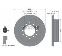 92231003 Disco freno Textar
