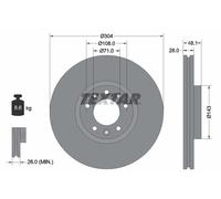 92232305 Disco freno Textar