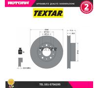 92275003 Coppia disco freno anteriore (MARCA TEXTAR)..