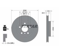 TEXTAR 92279203 Disco freno