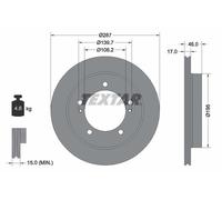 92314103 Disco freno Textar