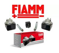 924642 COPPIA TROMBE CLACSON FIAMM AM80S-SX 12V AUTO CAMION ORIGINALI CON RELAY