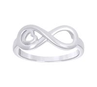 925 Argento Sterling Donna Love Simbolo Infinito Cuore Amore Misure Anello 6 A 9