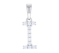 925 Argento Sterling Moissanite Lettera A Z Iniziale Ciondoli 0.32 KT 0.79