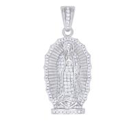 925 Argento Sterling Moissanite Uomo Mamma Maria/Guadalupe Ciondolo 1.13 KT