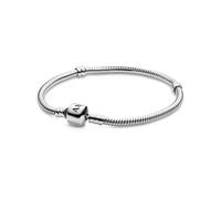 925 Argento Sterling Moments Serpente Catena Chiusura aragosta Bracciale di base Bangle Fit Bead Charm Gioielli fai da te