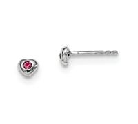 925 Argento Sterling Preciosca Cristallo Ottobre Pietra Cuore per Bambini A Madi